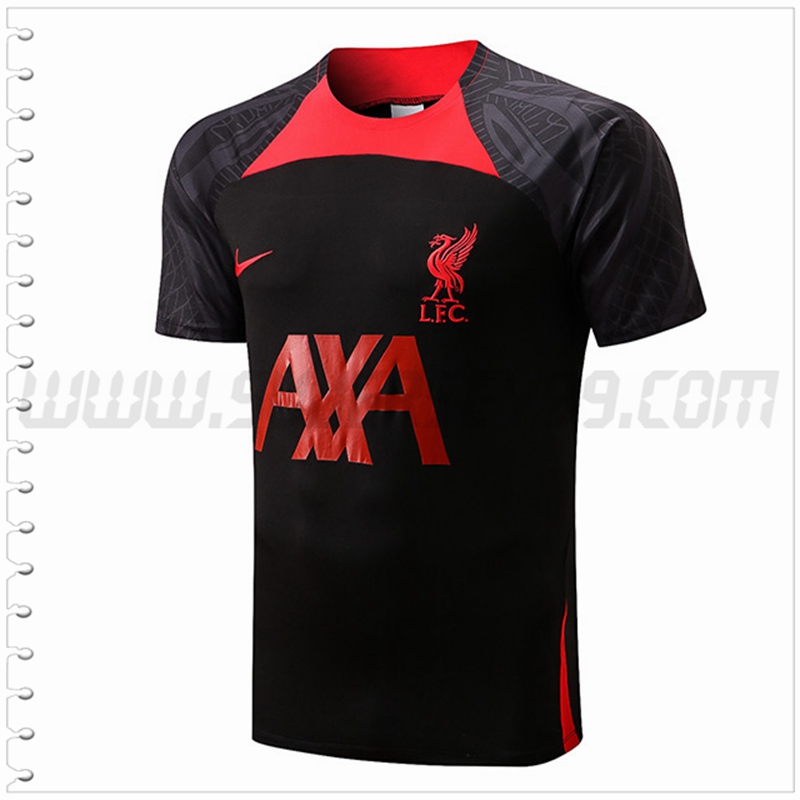 Camiseta Entrenamiento FC Liverpool Rojo/Negro 2022 2023