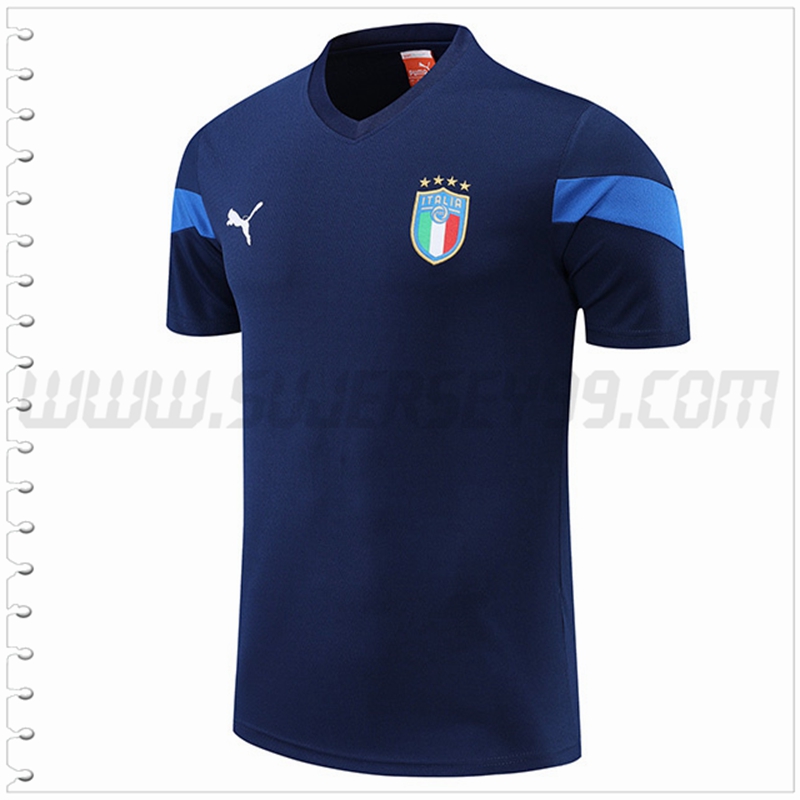 Camiseta Entrenamiento Italia Azul Marino 2022 2023