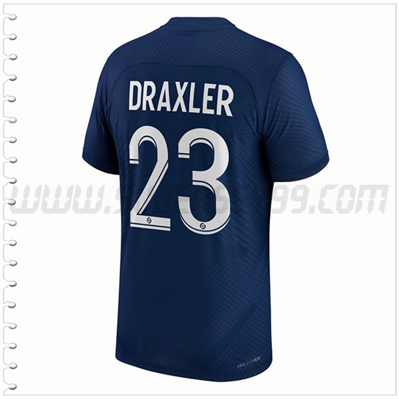 Primera Camiseta Futbol PSG DRAXLER #23 2022 2023