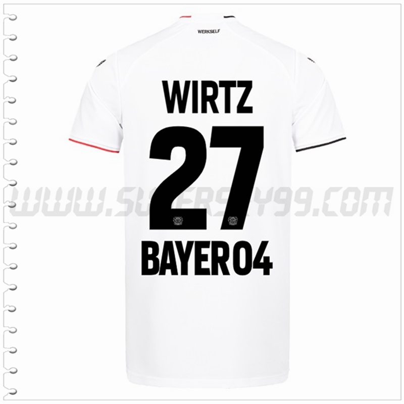 Tercera Camiseta Futbol Leverkusen WIRTZ #27 2022 2023