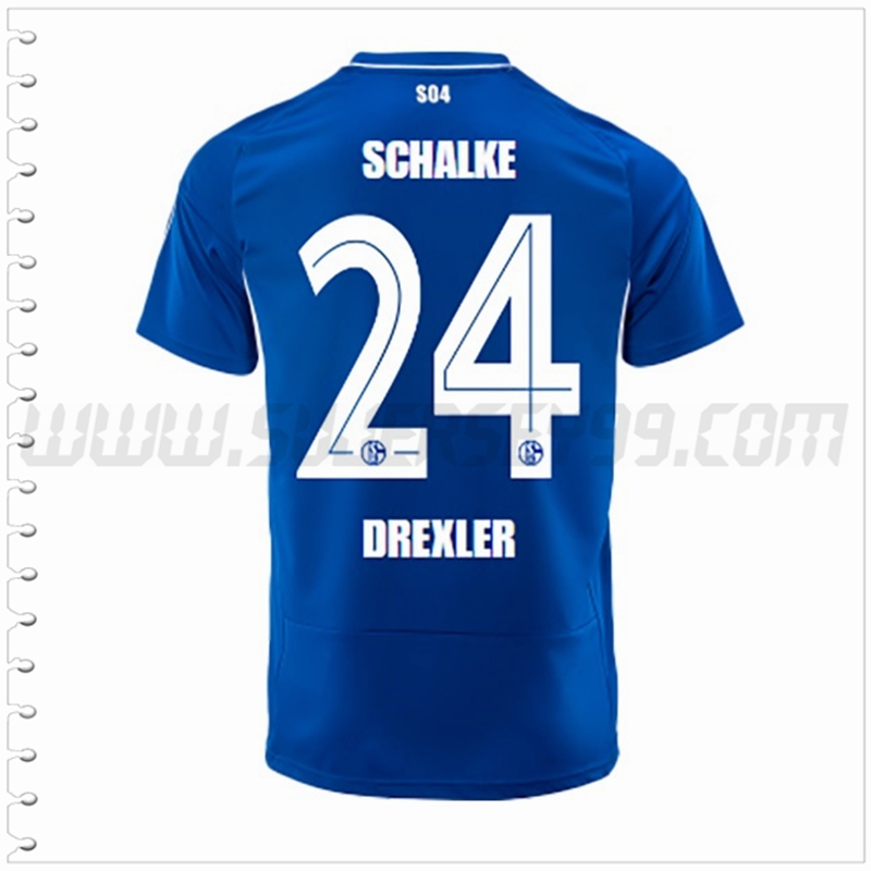 Primera Camiseta Futbol Schalke 04 DREXLER #24 2022 2023