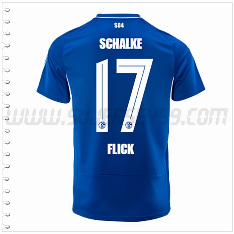 Primera Camiseta Futbol Schalke 04 FLICK #17 2022 2023