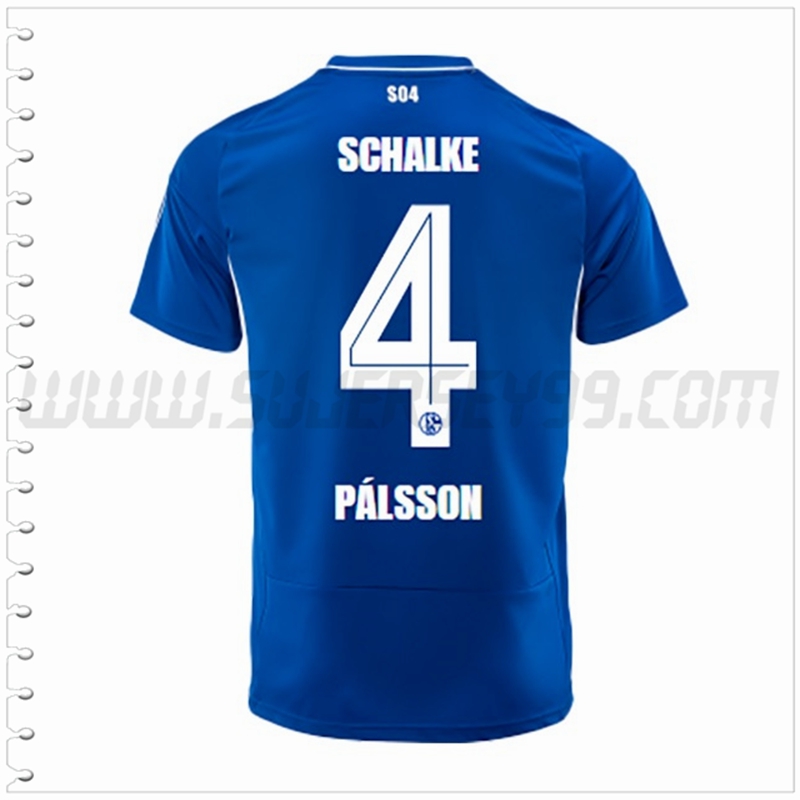 Primera Camiseta Futbol Schalke 04 PÁLSSON #4 2022 2023