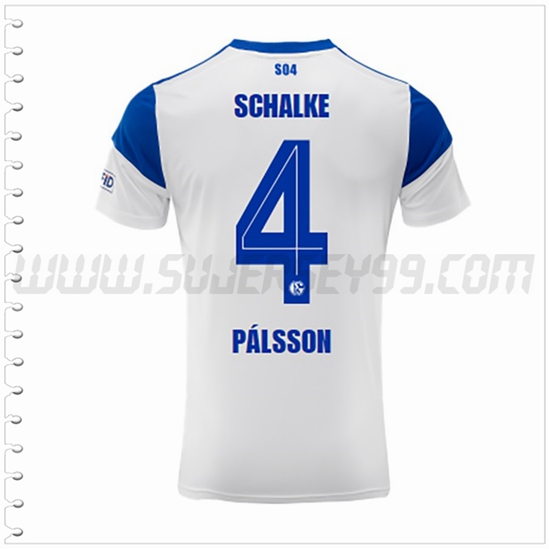 Segunda Camiseta Futbol Schalke 04 PÁLSSON #4 2022 2023