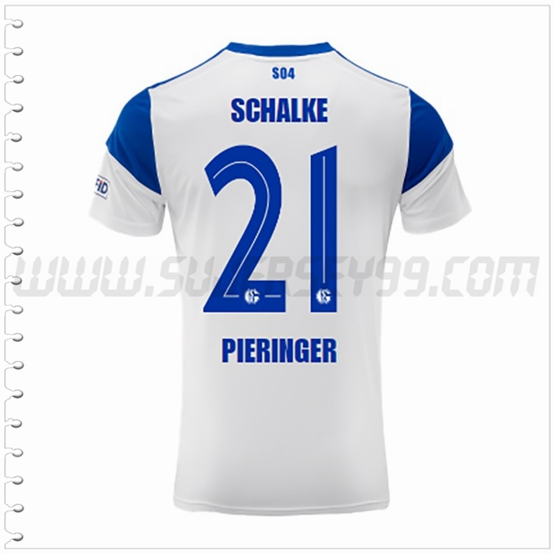 Segunda Camiseta Futbol Schalke 04 PIERINGER #21 2022 2023