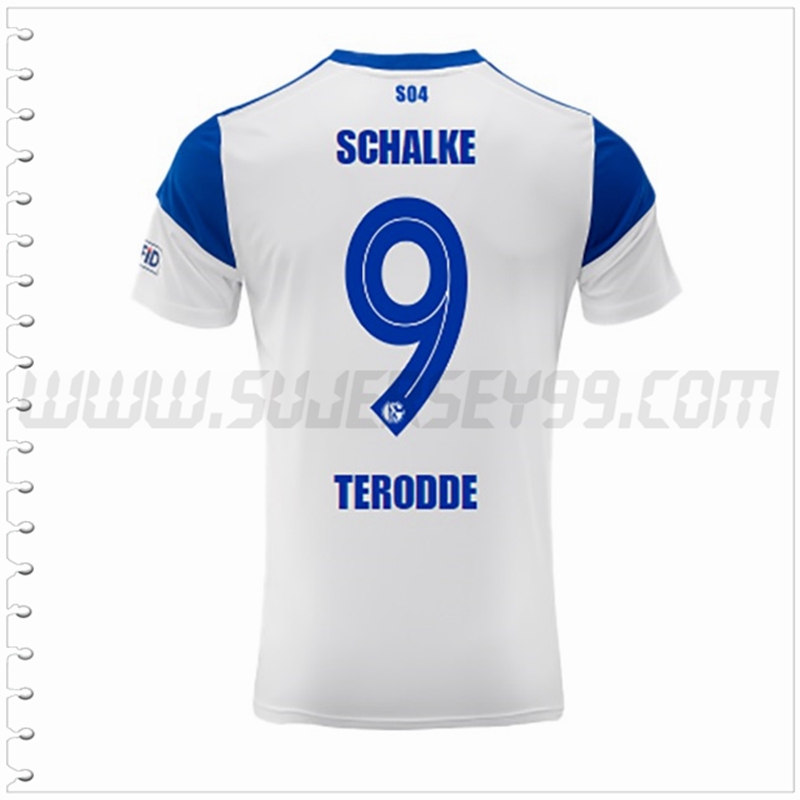 Segunda Camiseta Futbol Schalke 04 TERODDE #9 2022 2023