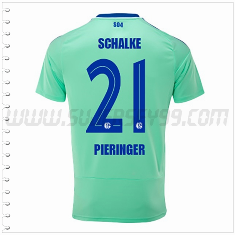 Tercera Camiseta Futbol Schalke 04 PIERINGER #21 2022 2023
