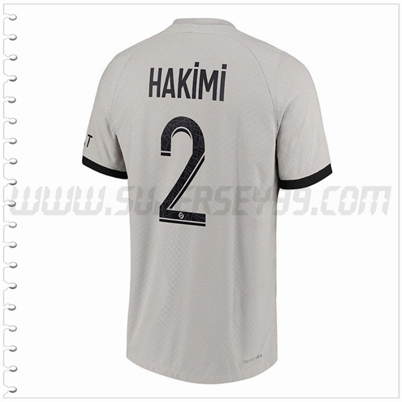 Segunda Camiseta Futbol PSG HAKIMI #2 2022 2023