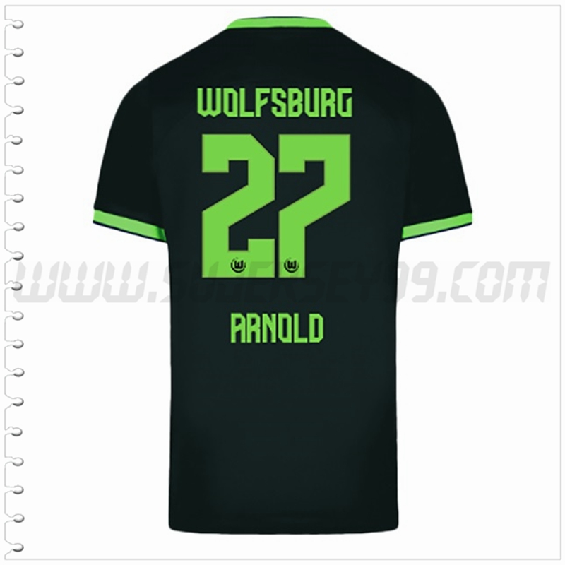 Segunda Camiseta Futbol Vfl Wolfsburg ARNOLD #27 2022 2023