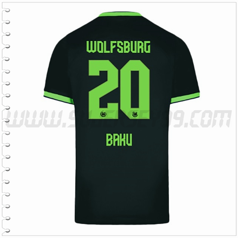 Segunda Camiseta Futbol Vfl Wolfsburg BRHU #20 2022 2023