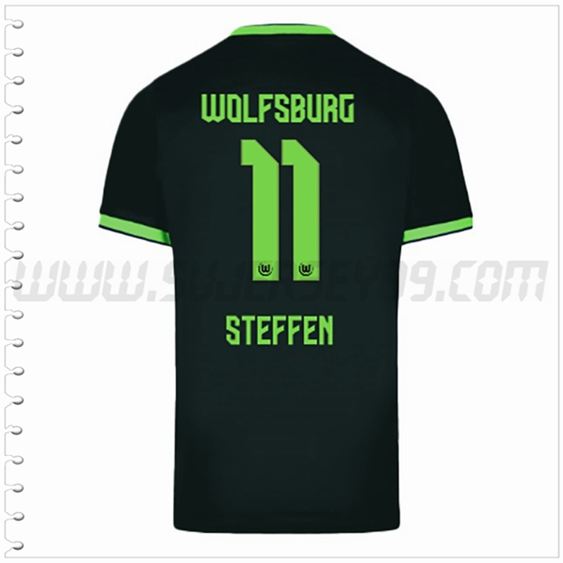 Segunda Camiseta Futbol Vfl Wolfsburg STEFFEN #11 2022 2023