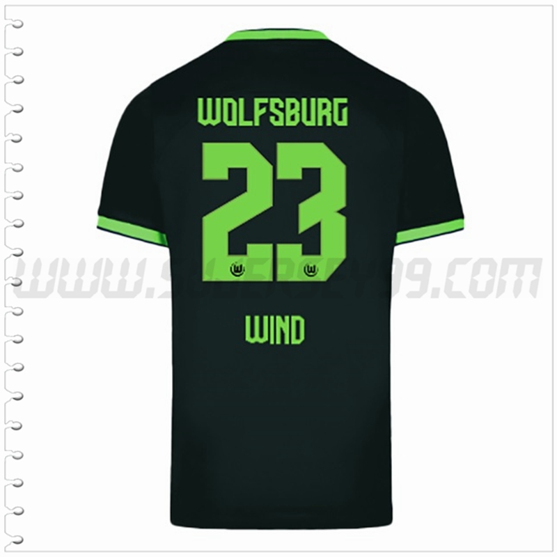 Segunda Camiseta Futbol Vfl Wolfsburg WIND #23 2022 2023