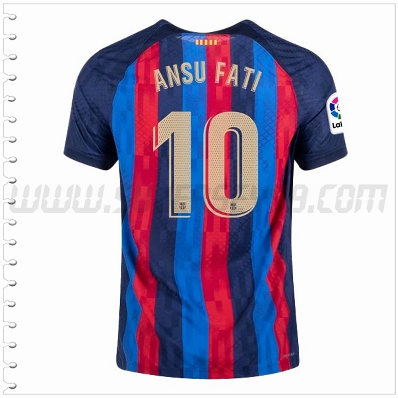 Primera Camiseta Futbol FC Barcelona ANSU FATI #10 2022 2023