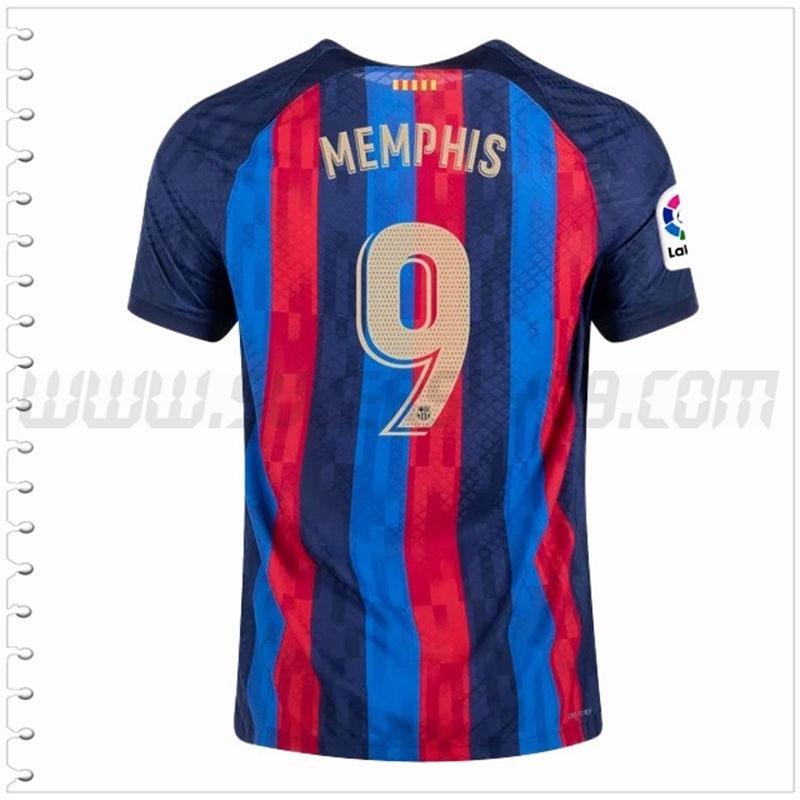 Primera Camiseta Futbol FC Barcelona MEMPHIS #9 2022 2023