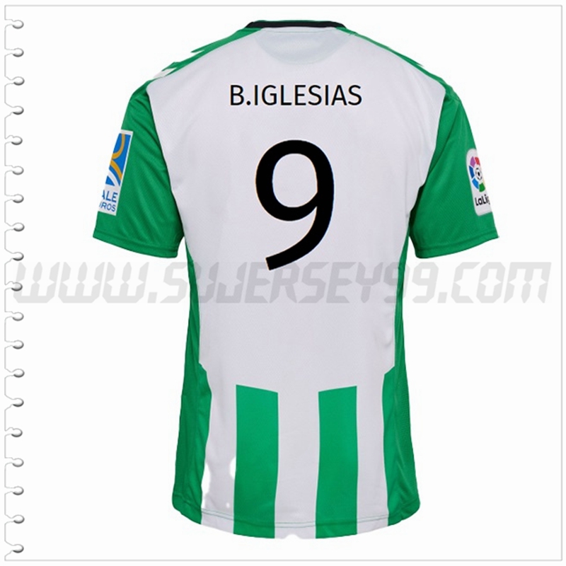 Primera Camiseta Futbol Real Betis B.IGLESIAS #9 2022 2023
