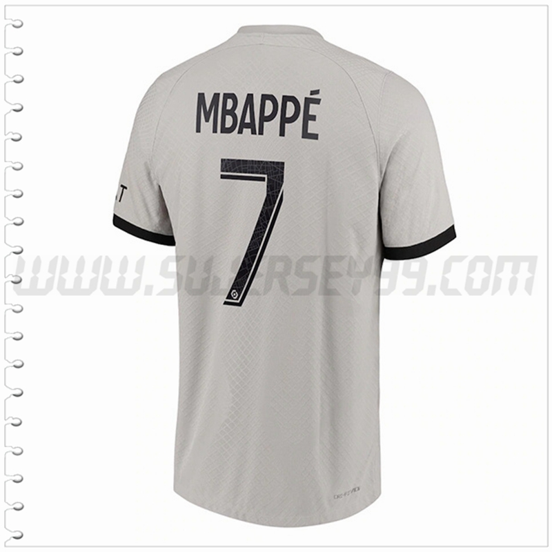 Segunda Camiseta Futbol PSG MBAPPÉ #7 2022 2023