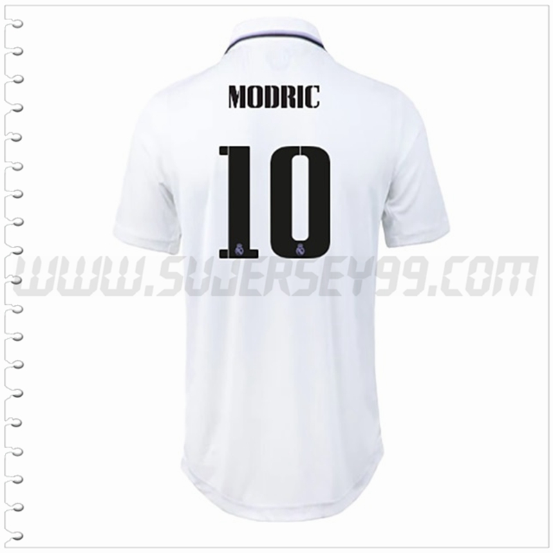 Primera Camiseta Futbol Real Madrid MODRIC #10 2022 2023