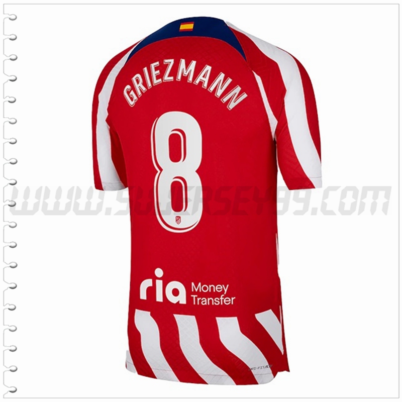 Primera Camiseta Futbol Atletico Madrid GRIEZMANN #8 2022 2023