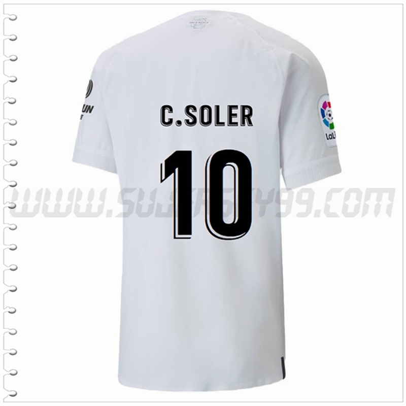 Primera Camiseta Futbol Valencia CF C.SOLER #10 2022 2023