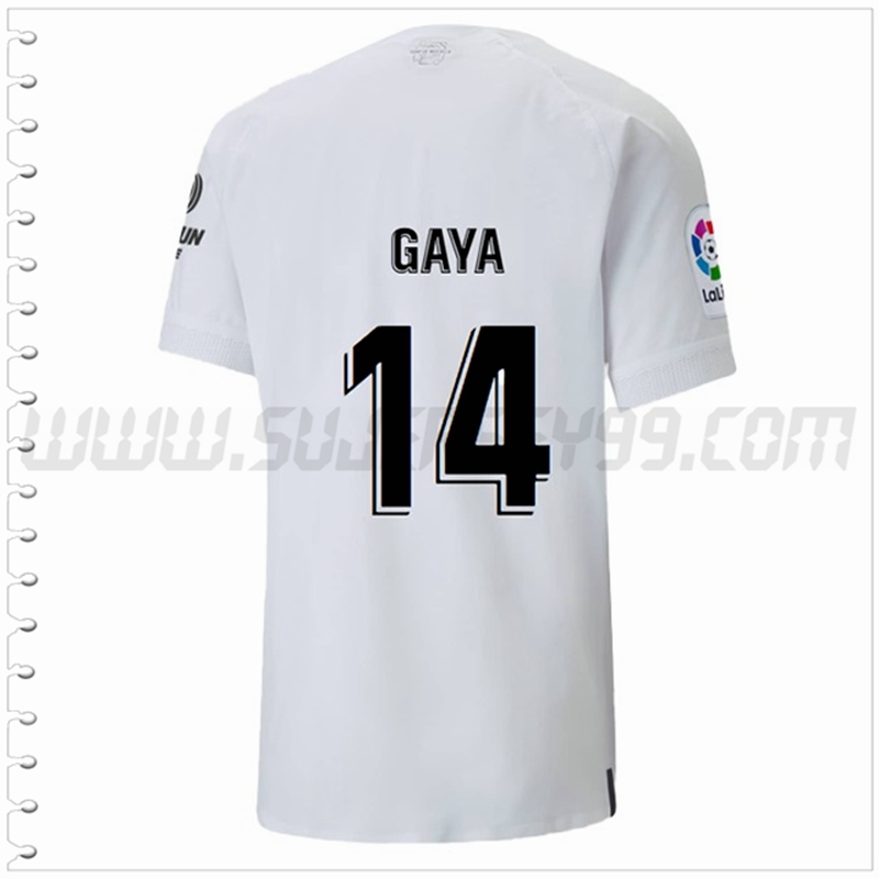 Primera Camiseta Futbol Valencia CF GAYA #14 2022 2023