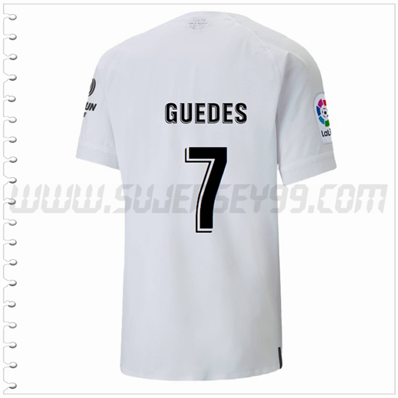 Primera Camiseta Futbol Valencia CF GUEDES #7 2022 2023