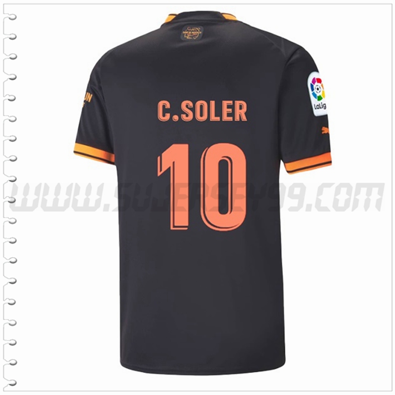 Segunda Camiseta Futbol Valencia CF C.SOLER #10 2022 2023