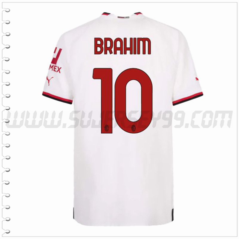 Segunda Camiseta Futbol AC Milan BRAHIM #10 2022 2023