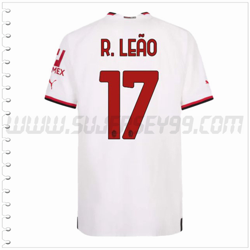 Segunda Camiseta Futbol AC Milan R. LEÃO #17 2022 2023