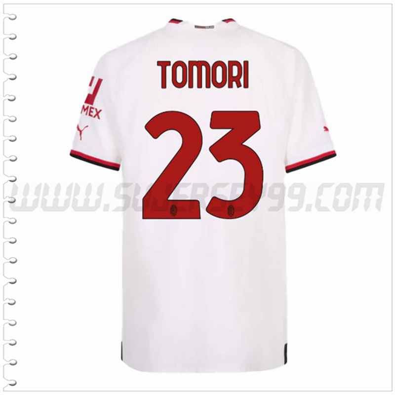 Segunda Camiseta Futbol AC Milan TOMORI #23 2022 2023