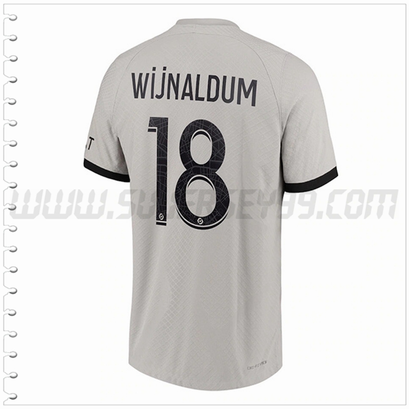 Segunda Camiseta Futbol PSG WIJNALDUM #18 2022 2023