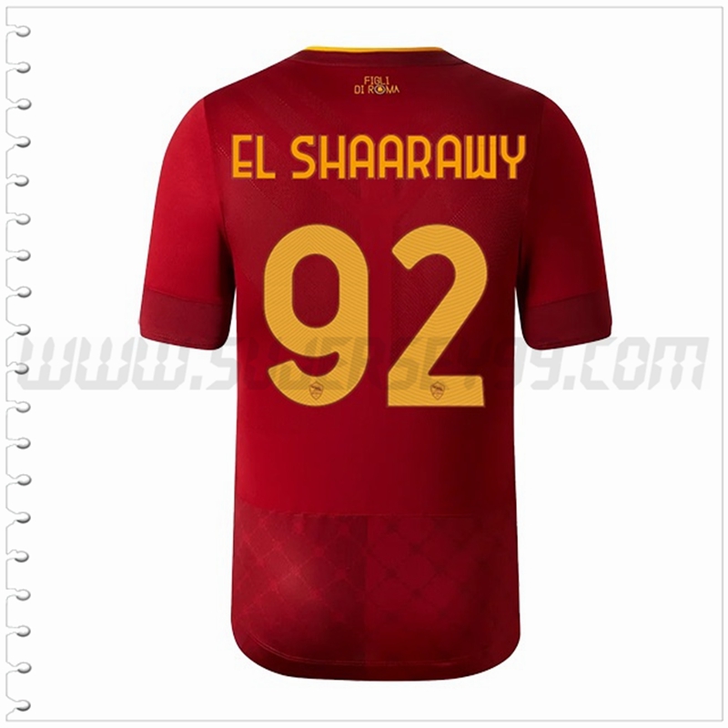 Primera Camiseta Futbol AS Roma EL SHAARAWY #92 2022 2023