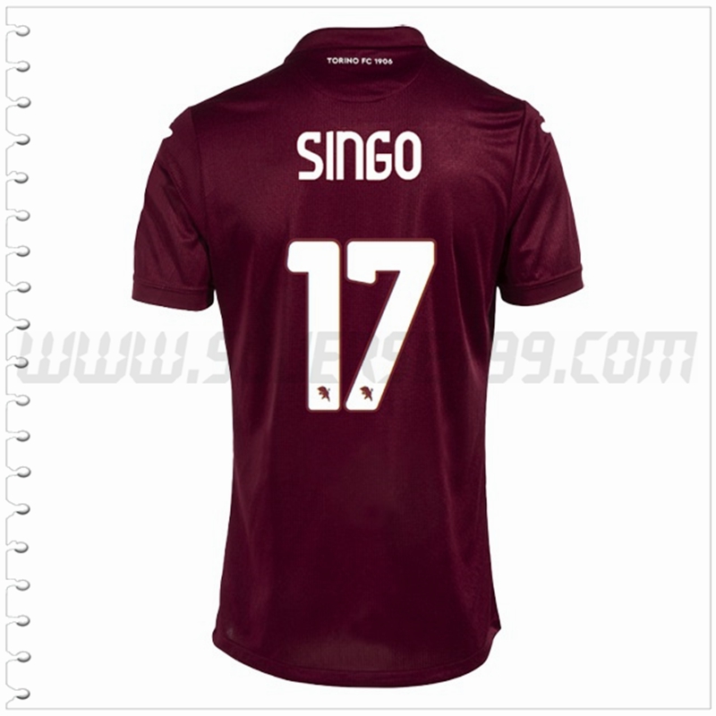 Primera Camiseta Futbol Torino SINGO #17 2022 2023