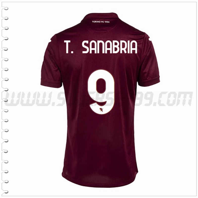 Primera Camiseta Futbol Torino T. SANABRIA #9 2022 2023