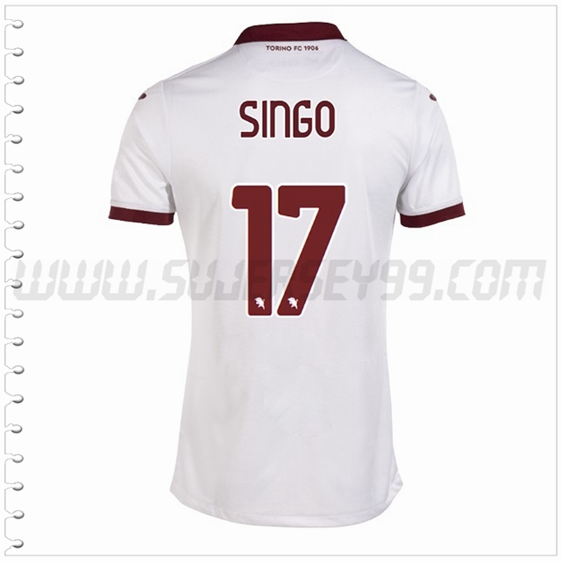 Segunda Camiseta Futbol Torino SINGO #17 2022 2023