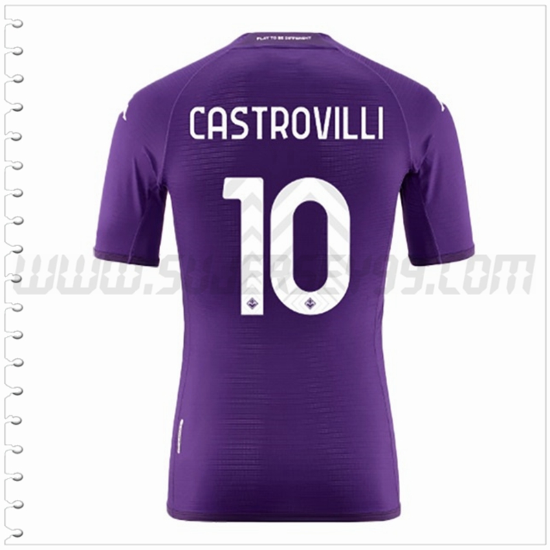 Primera Camiseta Futbol ACF Fiorentina CASTROVILLI #10 2022 2023