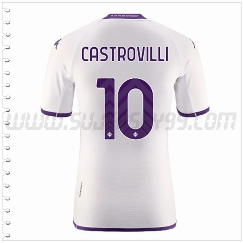 Segunda Camiseta Futbol ACF Fiorentina CASTROVILLI #10 2022 2023