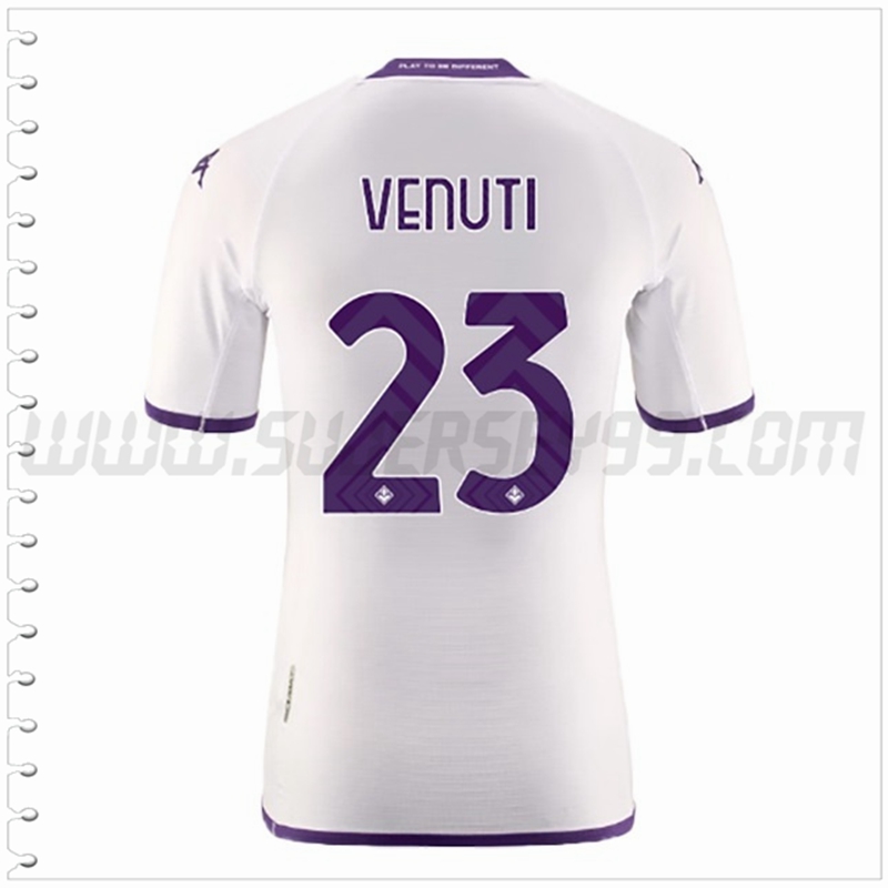 Segunda Camiseta Futbol ACF Fiorentina VENUTI #23 2022 2023