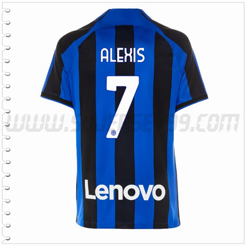 Primera Camiseta Futbol Inter Milan ALEXIS #7 2022 2023