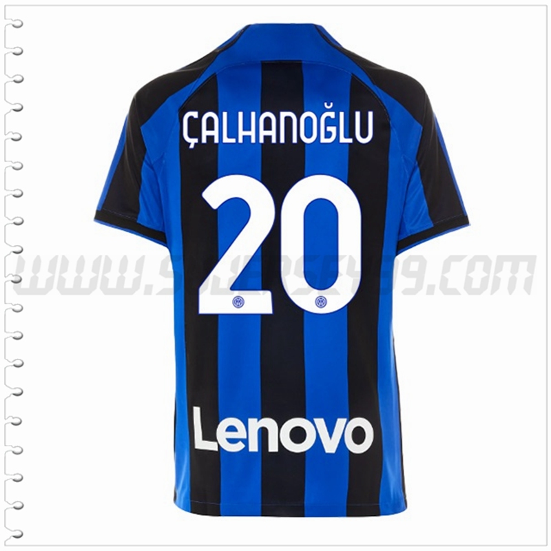 Primera Camiseta Futbol Inter Milan ÇALHANOĞLU #20 2022 2023