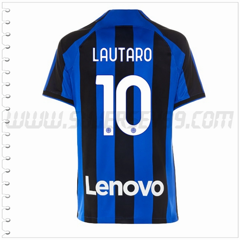 Primera Camiseta Futbol Inter Milan LAUTARO #10 2022 2023