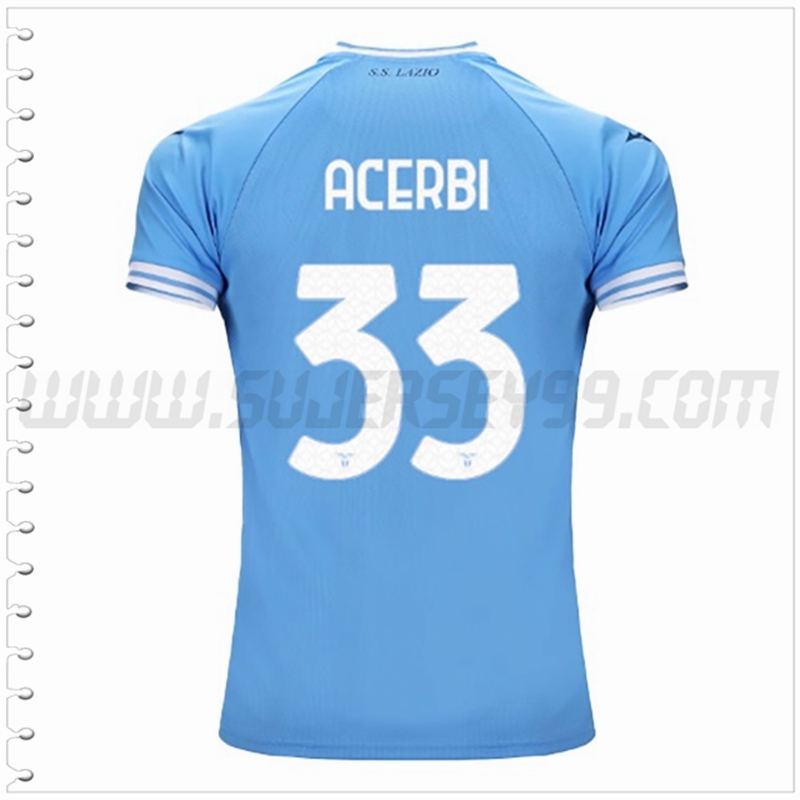 Primera Camiseta Futbol SS Lazio ACERBI #33 2022 2023