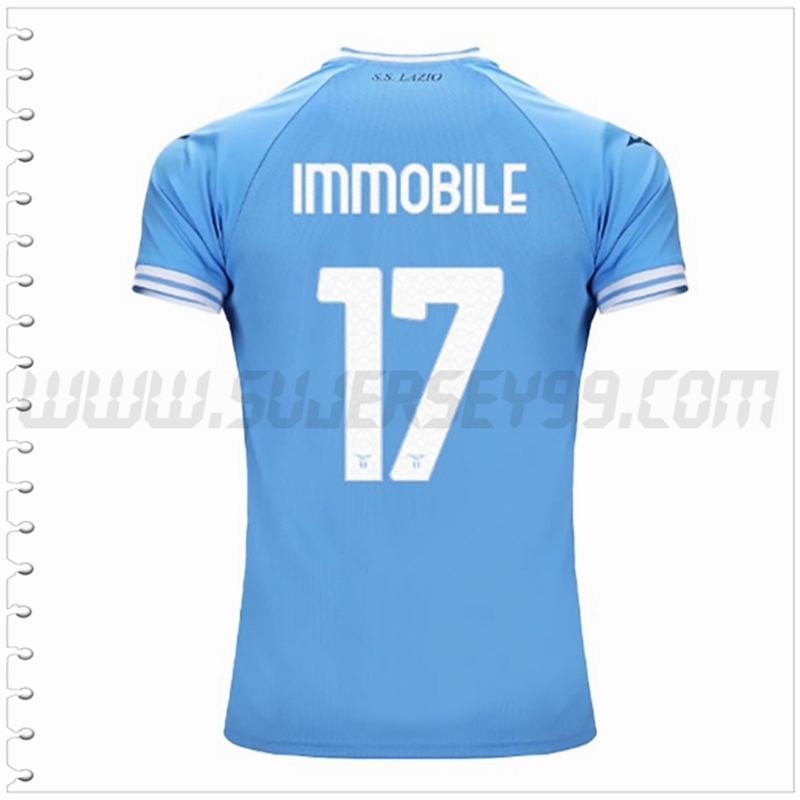 Primera Camiseta Futbol SS Lazio IMMOBILE #17 2022 2023