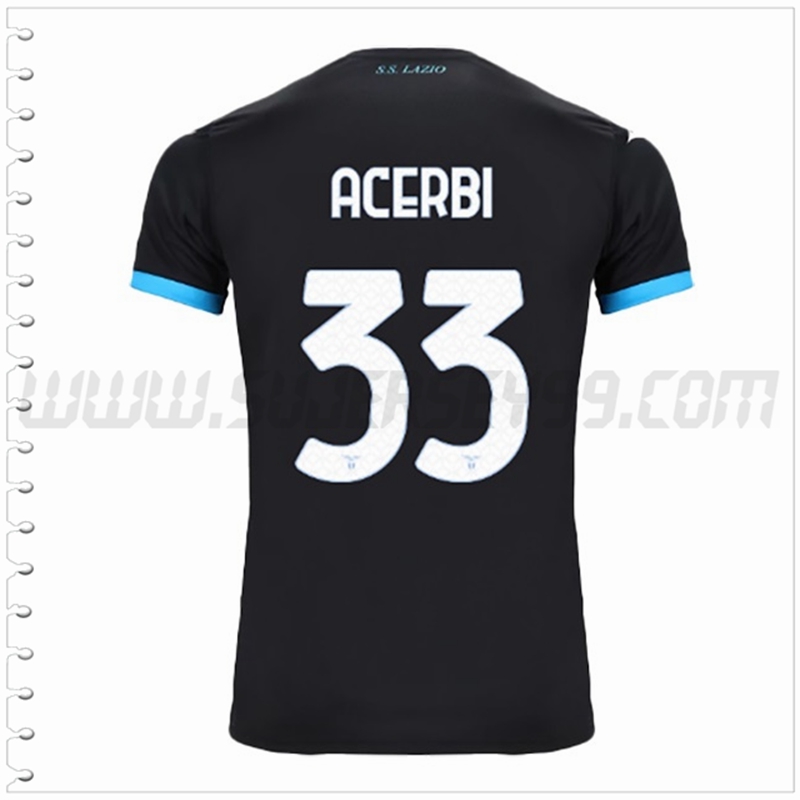 Segunda Camiseta Futbol SS Lazio ACERBI #33 2022 2023