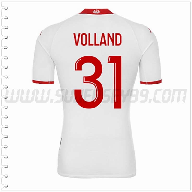 Primera Camiseta Futbol AS Monaco VOLLAND #31 2022 2023