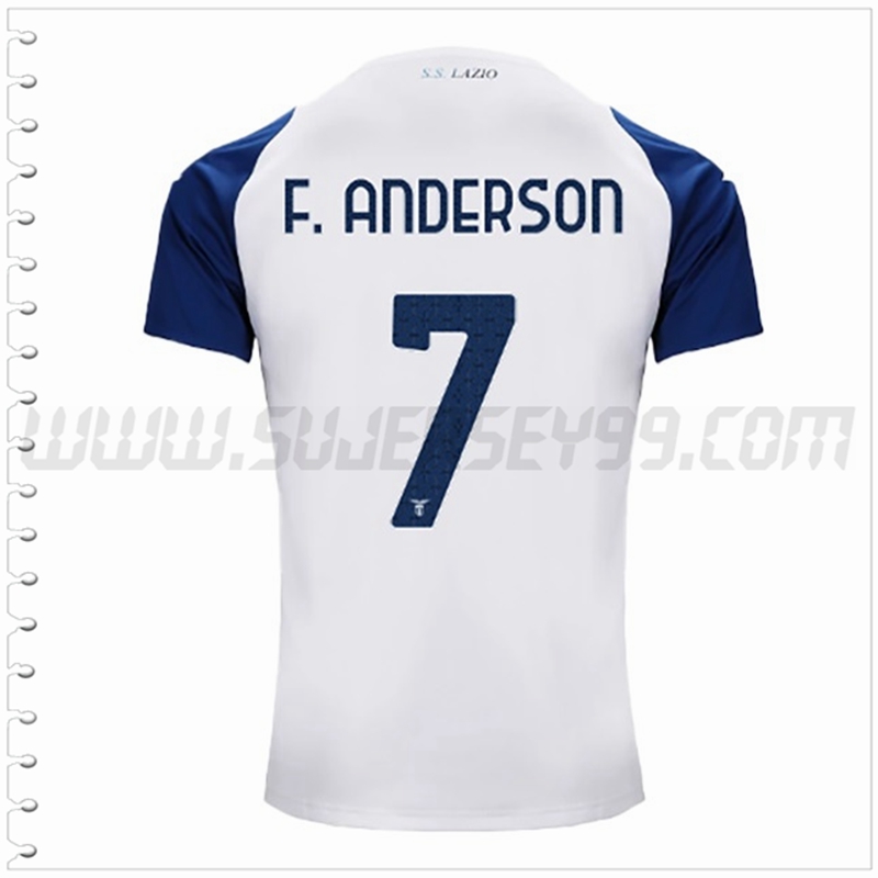 Tercera Camiseta Futbol SS Lazio F.ANDERSON #7 2022 2023