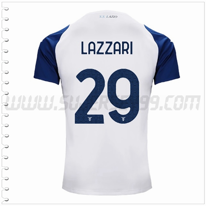 Tercera Camiseta Futbol SS Lazio LAZZARI #29 2022 2023