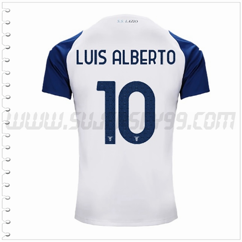 Tercera Camiseta Futbol SS Lazio LUIS ALBERTO #10 2022 2023