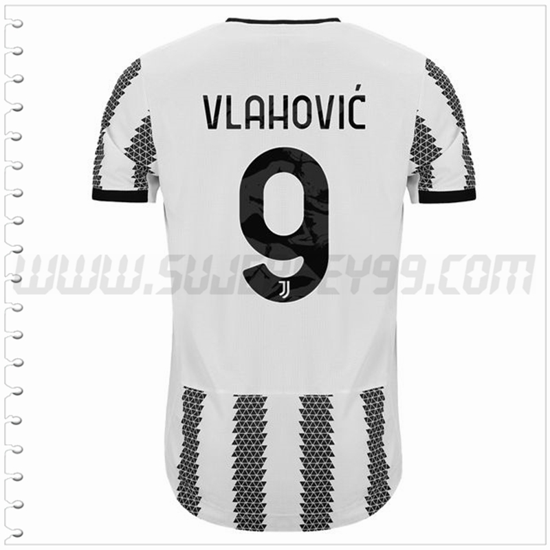 Primera Camiseta Futbol Juventus VLAHOVIĆ #9 2022 2023