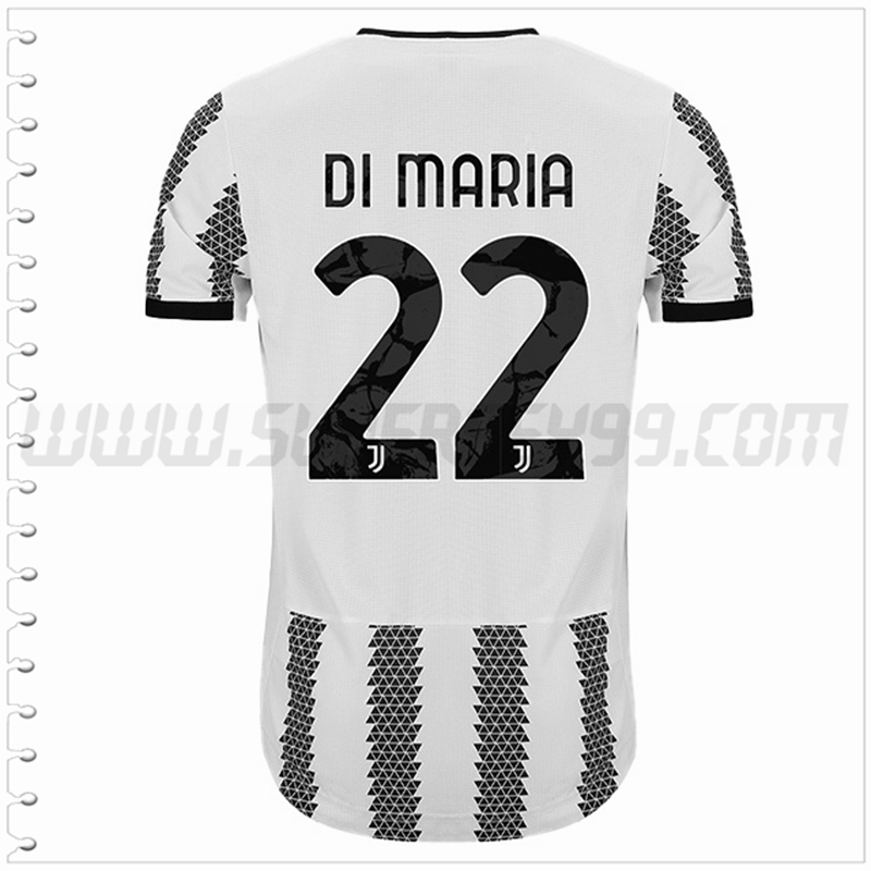 Primera Camiseta Futbol Juventus DI MARIA #22 2022 2023