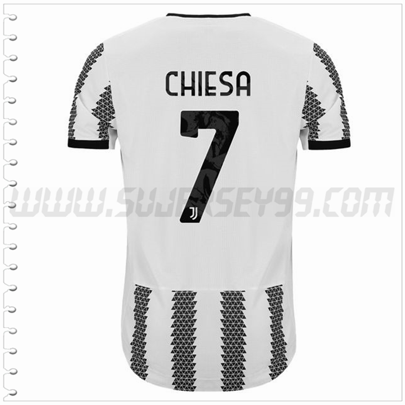 Primera Camiseta Futbol Juventus CHIESA #7 2022 2023